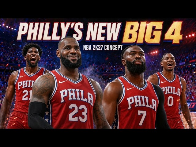 🔥LEBRON JOINS THE 76ERS! Philly’s NEW BIG 4?🏀NBA2K27 Concept🏀