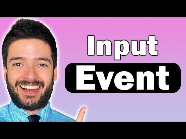 Dynamic Forms with JavaScript Input Event in 1 Minute!