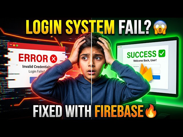Complete Sign Up & Login System using Firebase 🔥 | Firebase Authentication Full Project 2026
