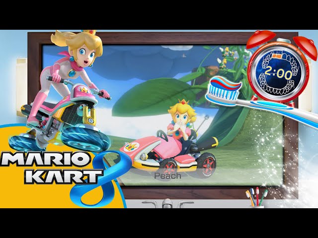 Mariokart Peach 2 Minute Action Toothbrush timer with Music
