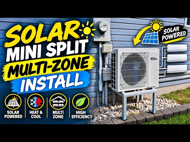 This Might Be The Easiest Multizone Mini Split I've Ever Installed! EG4 Solar Multizone 