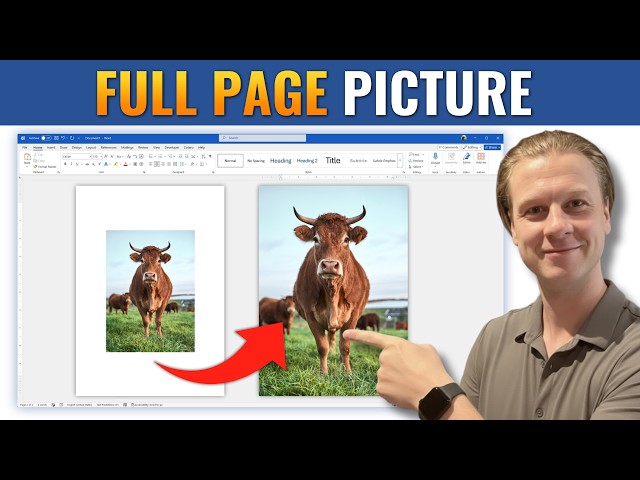 How To Fill Entire Page With Image In Word