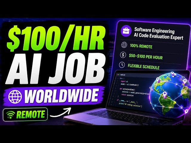 $50–$100Hour Remote AI Job Worldwide  Software Engineers Wanted