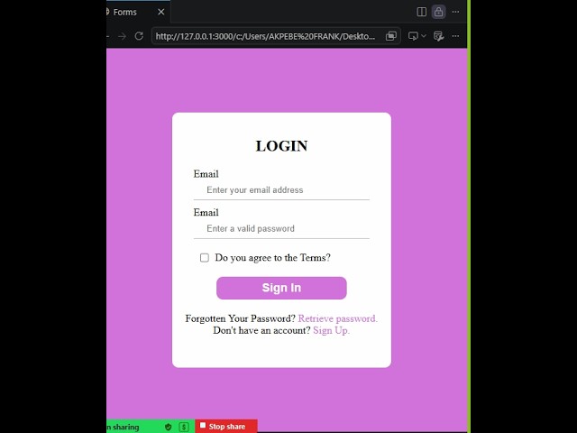 HTML Forms for Beginners: Input Types, Labels & Buttons