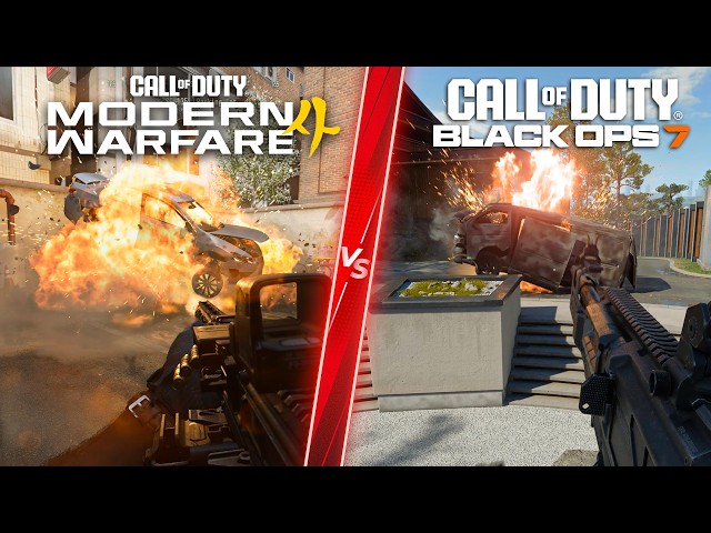Modern Warfare 4 vs Call of Duty Black Ops 7 - Direct Comparison! Attention to Detail & Graphics! PC
