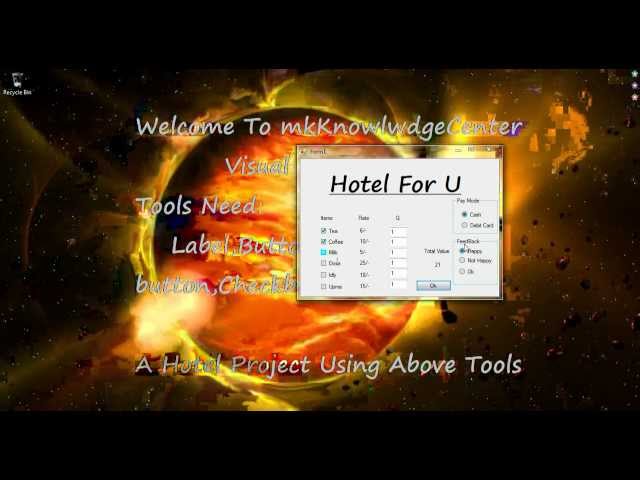 Visual Basic 2010 Tutorial #4 on (How to Create A Hotel Project) by mk