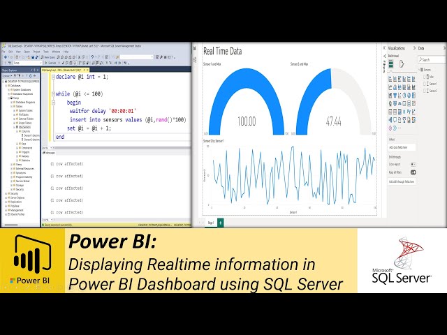 Power BI: Displaying Realtime information in Power BI Dashboard using SQL Server