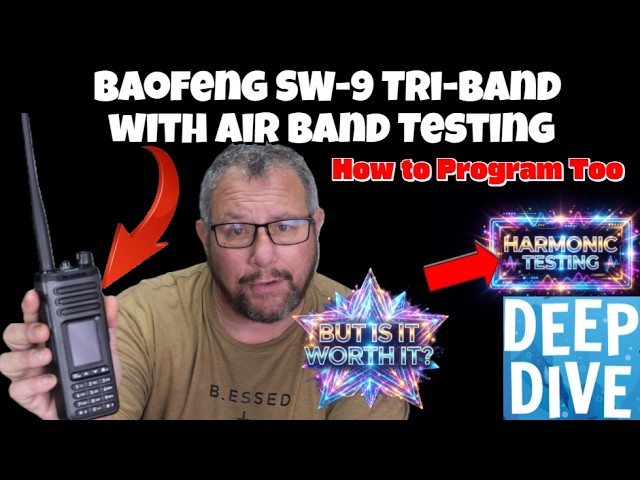 Baofenf SW-9 (UV-36) Tri-band with AIR Band Testing