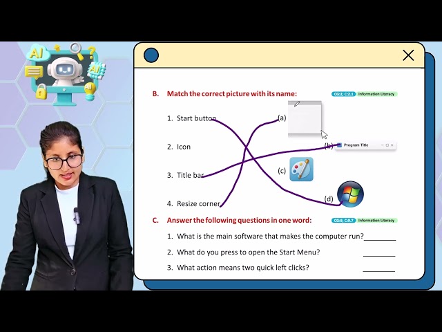 Computer Class 2 | Chapter 4 Exercise – Introduction to Windows