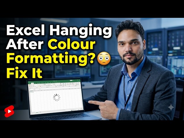 Excel hangs after applying color formatting