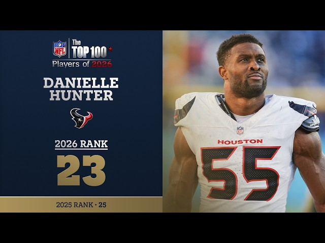 23: Danielle Hunter (DE, Texans) | Top 100 Players of 2026