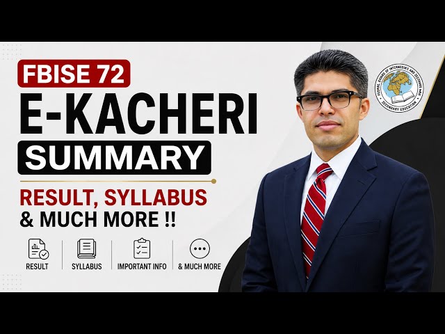 FBISE 72nd E-Kacheri Summary: Results, Syllabus, and Much More!!
