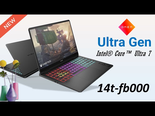HP OMEN Transcend Gaming Laptop 14t-fb000, Intel Core Ultra 7 Processor - New 14th Gen Laptop 2024