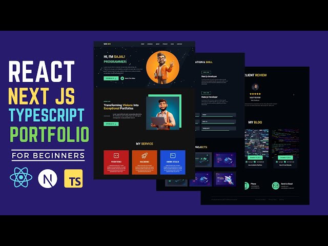 Building a Modern, Responsive Portfolio Website with React, Next.js, TypeScript, and Tailwind CSS