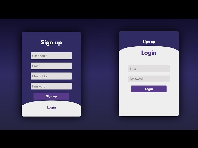 Create Login & Signup Form Using Only HTML & CSS | No JavaScript