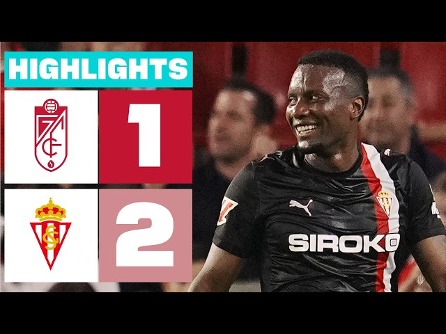 GRANADA CF 1 - 2 REAL SPORTING | RESUMEN LALIGA HYPERMOTION