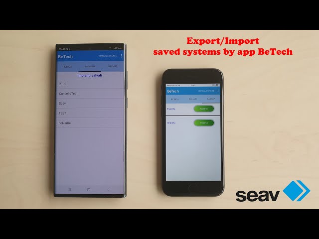 Export/Import Installations Tutorial by app BeTech