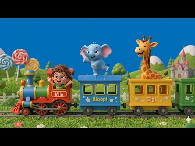 🚂🌈 The Rainbow Train Rescue! #shorts #toddlercartoon