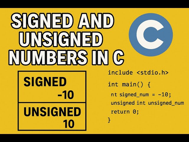 Lec_03-“Signed vs Unsigned Numbers in C 🔍 | In-Depth Explanation with Examples”|##SignedVsUnsigned