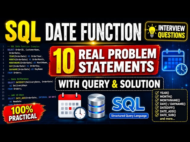 SQL Date Function Problem Statement
