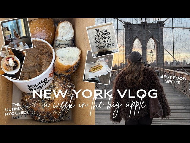 NEW YORK VLOG 🗽🍎🚕 | how to spend a week in new york city, food spots, sightseeing, best things to do