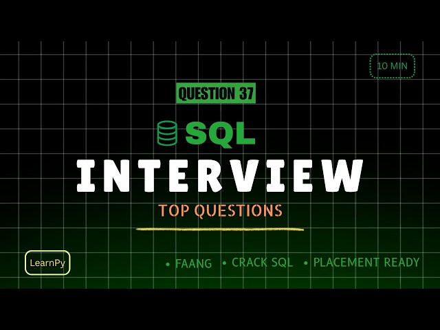 SQL Interview Question: Find Difference Between Current & Previous Sales Using LAG() 🔥