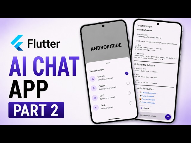 Flutter AI Chat App - Part 2 | BottomSheet setup