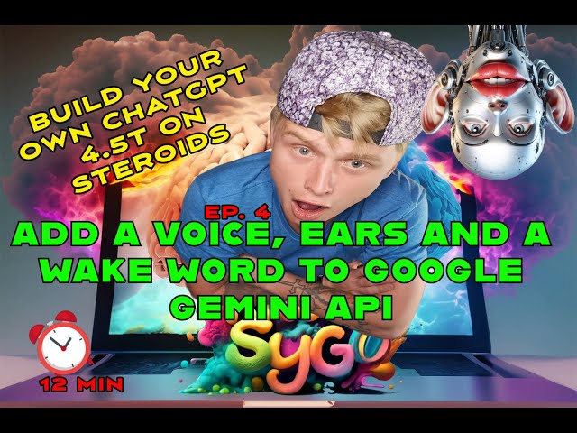 Build Your own Ai Chatbot with a Wake Word using Google Gemini API and Python like ChatGPT 4.5 Turbo