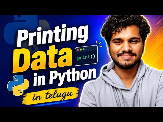 How to use Print Function? | L7 | Python Tutorial | in Telugu | DecodewithSK