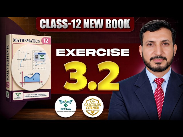 12th Class Math || 2nd Year Math New Book Exercise 3.2 – Exercise 3.2 Class 12 || Punjab board