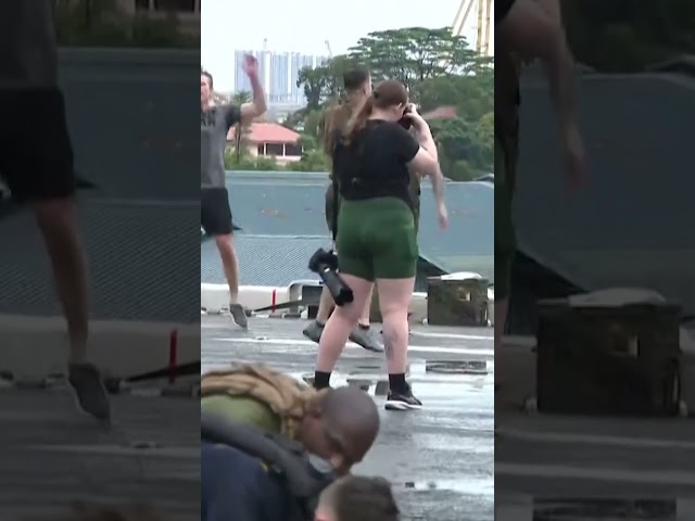 Hegseth Works Up a Sweat with Navy Personnel in 'This is War' Tee