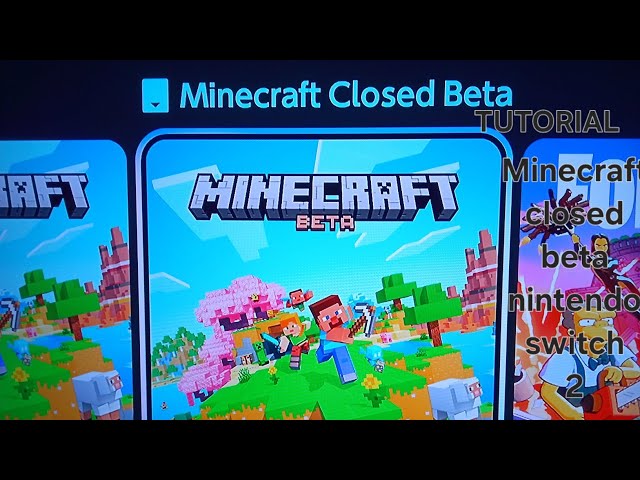 Minecraft closed beta Nintendo Switch 2 Tutorial (check description)