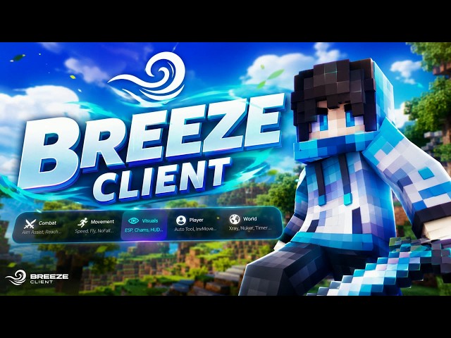 Breeze Client (1.21 - 1.21.11+) - Best Free Minecraft Hacked Client for PvP in 2026! | Java