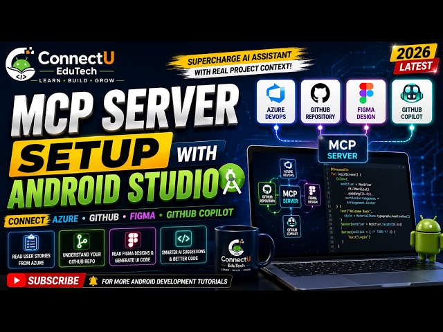 MCP Server Setup with Android Studio | Connect GitHub, Azure & Figma