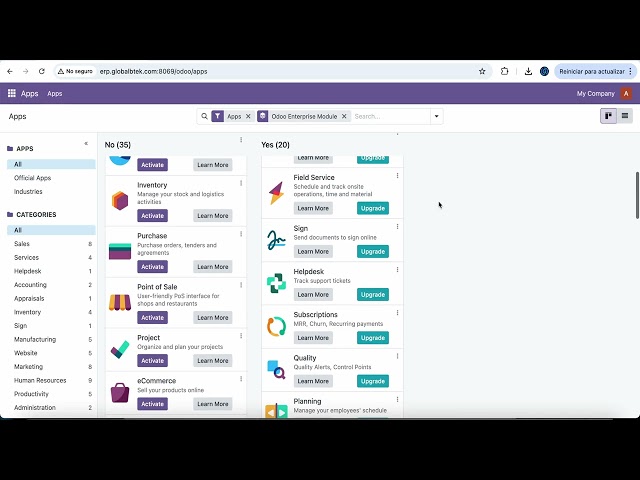 📦 Odoo Community v18: Módulos disponibles y qué puedes hacer GRATIS