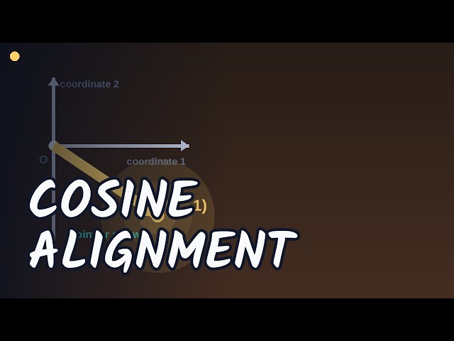 Cosine Measures Direction Alignment | Engineering Mathematics
