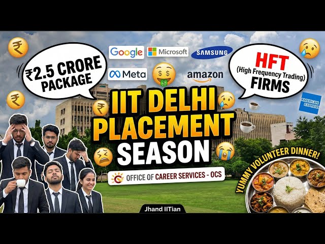IIT Delhi Placement Madness | Offers in Crores, Stress, Suits & OCS Chaos! ⚡💰