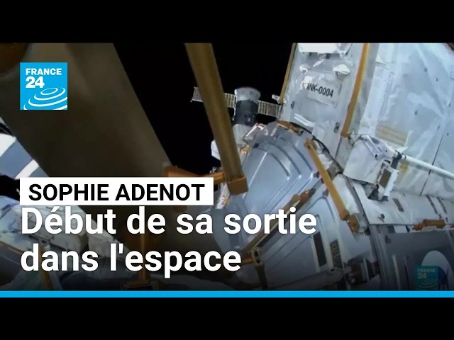Sophie Adenot a débuté sa sortie dans l'espace, une première pour une astronaute française