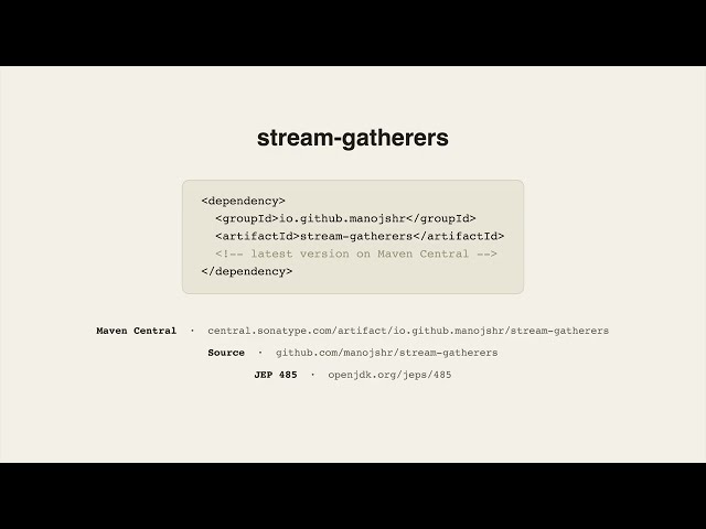 Java 24 Stream Gatherers (JEP 485)