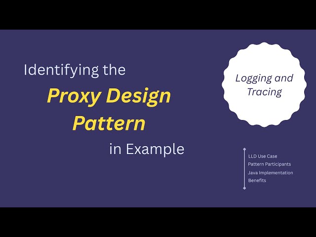 Example 7. Logging and Tracing | Proxy Design Pattern | Java