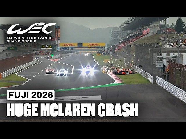 McLaren Driver Walks Away After Heavy Crash | 6 Hours of Fuji 2026 | FIA WEC