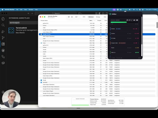 RAMBar: A macOS menu bar app for Claude Code users