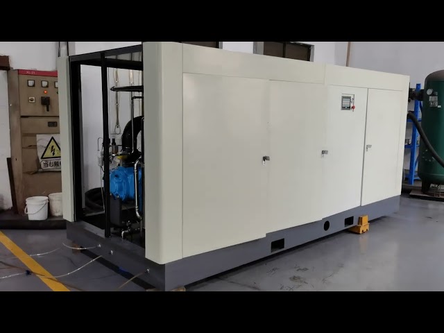 Factory Testing of High Pressure Oil Free Screw Compressor