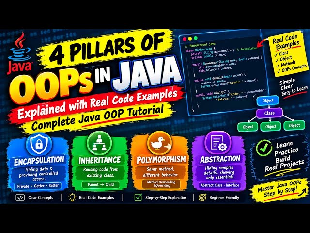 Everything You Need to Know About Java OOPs (4 Pillars)