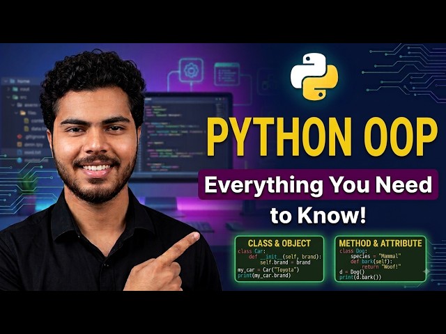 Python OOPs Explained | Classes, Objects, Inheritance & Polymorphism 🔥