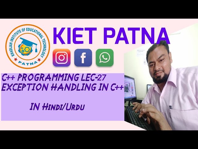 Exception Handling #LEC_27_INC++