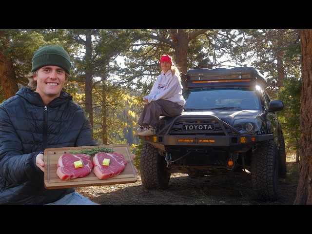 Taking a Girl Truck Camping | Cooking a Gourmet Meal
