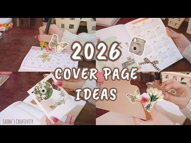 4 Journal Cover Page Ideas For 2026 🎀🖇