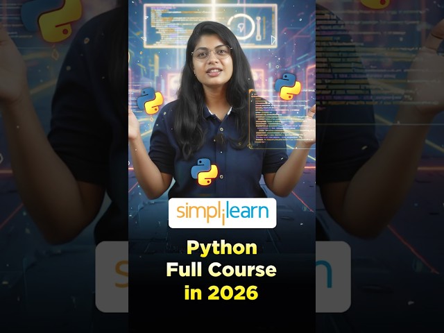 🔥Python Full Course  #Shorts #simplilearn