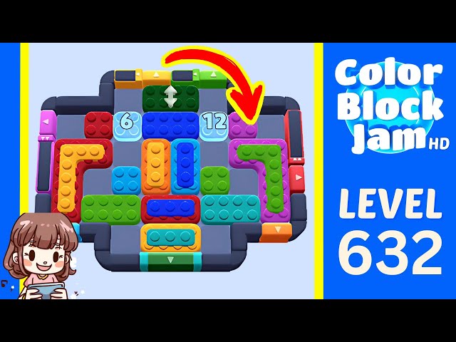 Color Block Jam Level 632 Solution Walkthrough